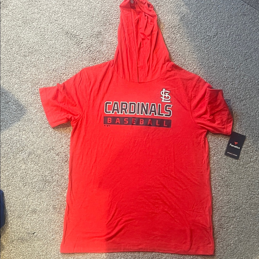 Fanatics Red Cardinals Baseball Hoodie Tee